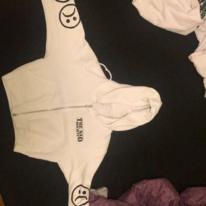 cropped hoodie from the sad society